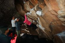 Bouldering in Hueco Tanks on 12/30/2019 with Blue Lizard Climbing and Yoga

Filename: SRM_20191230_1226290.jpg
Aperture: f/8.0
Shutter Speed: 1/250
Body: Canon EOS-1D Mark II
Lens: Canon EF 16-35mm f/2.8 L