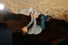 Bouldering in Hueco Tanks on 12/31/2019 with Blue Lizard Climbing and Yoga

Filename: SRM_20191231_1208550.jpg
Aperture: f/8.0
Shutter Speed: 1/250
Body: Canon EOS-1D Mark II
Lens: Canon EF 16-35mm f/2.8 L