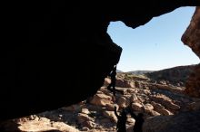 Bouldering in Hueco Tanks on 01/01/2020 with Blue Lizard Climbing and Yoga

Filename: SRM_20200101_1133111.jpg
Aperture: f/8.0
Shutter Speed: 1/250
Body: Canon EOS-1D Mark II
Lens: Canon EF 16-35mm f/2.8 L