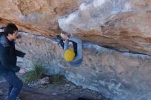 Bouldering in Hueco Tanks on 01/03/2020 with Blue Lizard Climbing and Yoga

Filename: SRM_20200103_1254430.jpg
Aperture: f/4.5
Shutter Speed: 1/320
Body: Canon EOS-1D Mark II
Lens: Canon EF 16-35mm f/2.8 L