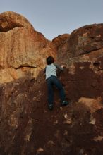 Bouldering in Hueco Tanks on 01/03/2020 with Blue Lizard Climbing and Yoga

Filename: SRM_20200103_1825530.jpg
Aperture: f/5.6
Shutter Speed: 1/160
Body: Canon EOS-1D Mark II
Lens: Canon EF 16-35mm f/2.8 L