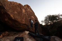 Bouldering in Hueco Tanks on 01/03/2020 with Blue Lizard Climbing and Yoga

Filename: SRM_20200103_1829090.jpg
Aperture: f/4.5
Shutter Speed: 1/125
Body: Canon EOS-1D Mark II
Lens: Canon EF 16-35mm f/2.8 L