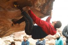 Bouldering in Hueco Tanks on 01/02/2020 with Blue Lizard Climbing and Yoga

Filename: SRM_20200102_1123100.jpg
Aperture: f/3.2
Shutter Speed: 1/250
Body: Canon EOS-1D Mark II
Lens: Canon EF 50mm f/1.8 II