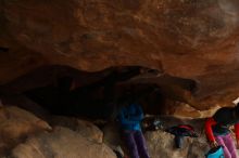 Bouldering in Hueco Tanks on 01/02/2020 with Blue Lizard Climbing and Yoga

Filename: SRM_20200102_1129410.jpg
Aperture: f/3.2
Shutter Speed: 1/250
Body: Canon EOS-1D Mark II
Lens: Canon EF 50mm f/1.8 II