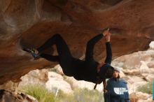 Bouldering in Hueco Tanks on 01/02/2020 with Blue Lizard Climbing and Yoga

Filename: SRM_20200102_1130340.jpg
Aperture: f/3.2
Shutter Speed: 1/250
Body: Canon EOS-1D Mark II
Lens: Canon EF 50mm f/1.8 II