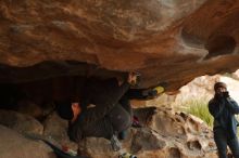 Bouldering in Hueco Tanks on 01/02/2020 with Blue Lizard Climbing and Yoga

Filename: SRM_20200102_1136190.jpg
Aperture: f/3.2
Shutter Speed: 1/250
Body: Canon EOS-1D Mark II
Lens: Canon EF 50mm f/1.8 II