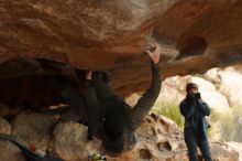 Bouldering in Hueco Tanks on 01/02/2020 with Blue Lizard Climbing and Yoga

Filename: SRM_20200102_1136241.jpg
Aperture: f/3.2
Shutter Speed: 1/250
Body: Canon EOS-1D Mark II
Lens: Canon EF 50mm f/1.8 II