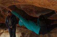 Bouldering in Hueco Tanks on 01/02/2020 with Blue Lizard Climbing and Yoga

Filename: SRM_20200102_1148520.jpg
Aperture: f/4.0
Shutter Speed: 1/250
Body: Canon EOS-1D Mark II
Lens: Canon EF 50mm f/1.8 II