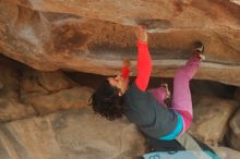 Bouldering in Hueco Tanks on 01/02/2020 with Blue Lizard Climbing and Yoga

Filename: SRM_20200102_1200060.jpg
Aperture: f/2.8
Shutter Speed: 1/250
Body: Canon EOS-1D Mark II
Lens: Canon EF 50mm f/1.8 II