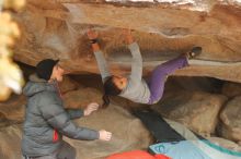 Bouldering in Hueco Tanks on 01/02/2020 with Blue Lizard Climbing and Yoga

Filename: SRM_20200102_1202480.jpg
Aperture: f/2.8
Shutter Speed: 1/250
Body: Canon EOS-1D Mark II
Lens: Canon EF 50mm f/1.8 II