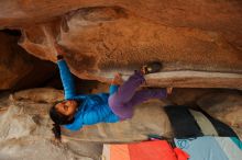 Bouldering in Hueco Tanks on 01/02/2020 with Blue Lizard Climbing and Yoga

Filename: SRM_20200102_1214590.jpg
Aperture: f/3.5
Shutter Speed: 1/250
Body: Canon EOS-1D Mark II
Lens: Canon EF 16-35mm f/2.8 L