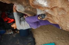 Bouldering in Hueco Tanks on 01/02/2020 with Blue Lizard Climbing and Yoga

Filename: SRM_20200102_1521570.jpg
Aperture: f/5.0
Shutter Speed: 1/250
Body: Canon EOS-1D Mark II
Lens: Canon EF 50mm f/1.8 II