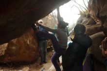 Bouldering in Hueco Tanks on 01/02/2020 with Blue Lizard Climbing and Yoga

Filename: SRM_20200102_1553210.jpg
Aperture: f/5.0
Shutter Speed: 1/250
Body: Canon EOS-1D Mark II
Lens: Canon EF 50mm f/1.8 II