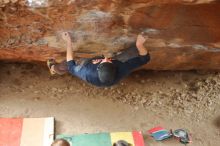 Bouldering in Hueco Tanks on 01/02/2020 with Blue Lizard Climbing and Yoga

Filename: SRM_20200102_1615100.jpg
Aperture: f/2.2
Shutter Speed: 1/250
Body: Canon EOS-1D Mark II
Lens: Canon EF 50mm f/1.8 II