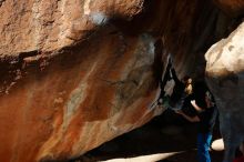 Bouldering in Hueco Tanks on 01/05/2020 with Blue Lizard Climbing and Yoga

Filename: SRM_20200105_1151070.jpg
Aperture: f/8.0
Shutter Speed: 1/250
Body: Canon EOS-1D Mark II
Lens: Canon EF 16-35mm f/2.8 L