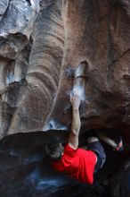 Bouldering in Hueco Tanks on 01/04/2020 with Blue Lizard Climbing and Yoga

Filename: SRM_20200104_1418010.jpg
Aperture: f/3.5
Shutter Speed: 1/250
Body: Canon EOS-1D Mark II
Lens: Canon EF 50mm f/1.8 II