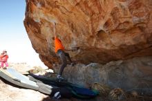 Bouldering in Hueco Tanks on 01/08/2020 with Blue Lizard Climbing and Yoga

Filename: SRM_20200108_1304061.jpg
Aperture: f/7.1
Shutter Speed: 1/500
Body: Canon EOS-1D Mark II
Lens: Canon EF 16-35mm f/2.8 L