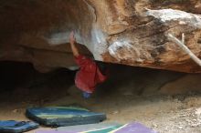 Bouldering in Hueco Tanks on 01/08/2020 with Blue Lizard Climbing and Yoga

Filename: SRM_20200108_1729511.jpg
Aperture: f/4.0
Shutter Speed: 1/160
Body: Canon EOS-1D Mark II
Lens: Canon EF 50mm f/1.8 II