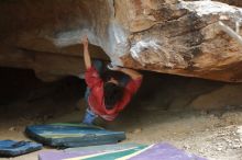 Bouldering in Hueco Tanks on 01/08/2020 with Blue Lizard Climbing and Yoga

Filename: SRM_20200108_1729570.jpg
Aperture: f/3.2
Shutter Speed: 1/250
Body: Canon EOS-1D Mark II
Lens: Canon EF 50mm f/1.8 II