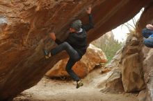 Bouldering in Hueco Tanks on 01/16/2020 with Blue Lizard Climbing and Yoga

Filename: SRM_20200116_1131040.jpg
Aperture: f/3.5
Shutter Speed: 1/400
Body: Canon EOS-1D Mark II
Lens: Canon EF 50mm f/1.8 II