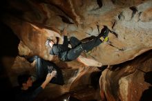 Bouldering in Hueco Tanks on 01/16/2020 with Blue Lizard Climbing and Yoga

Filename: SRM_20200116_1726410.jpg
Aperture: f/8.0
Shutter Speed: 1/250
Body: Canon EOS-1D Mark II
Lens: Canon EF 16-35mm f/2.8 L