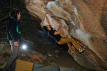 Bouldering in Hueco Tanks on 01/19/2020 with Blue Lizard Climbing and Yoga

Filename: SRM_20200119_1120250.jpg
Aperture: f/8.0
Shutter Speed: 1/250
Body: Canon EOS-1D Mark II
Lens: Canon EF 16-35mm f/2.8 L