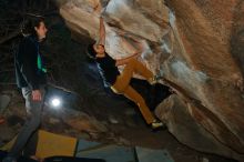 Bouldering in Hueco Tanks on 01/19/2020 with Blue Lizard Climbing and Yoga

Filename: SRM_20200119_1120290.jpg
Aperture: f/8.0
Shutter Speed: 1/250
Body: Canon EOS-1D Mark II
Lens: Canon EF 16-35mm f/2.8 L