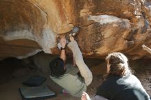 Bouldering in Hueco Tanks on 01/19/2020 with Blue Lizard Climbing and Yoga

Filename: SRM_20200119_1251330.jpg
Aperture: f/4.5
Shutter Speed: 1/250
Body: Canon EOS-1D Mark II
Lens: Canon EF 50mm f/1.8 II