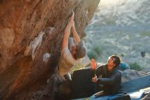 Bouldering in Hueco Tanks on 01/19/2020 with Blue Lizard Climbing and Yoga

Filename: SRM_20200119_1813281.jpg
Aperture: f/2.5
Shutter Speed: 1/320
Body: Canon EOS-1D Mark II
Lens: Canon EF 50mm f/1.8 II