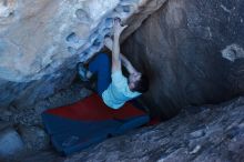 Bouldering in Hueco Tanks on 01/27/2020 with Blue Lizard Climbing and Yoga

Filename: SRM_20200127_1047070.jpg
Aperture: f/4.0
Shutter Speed: 1/250
Body: Canon EOS-1D Mark II
Lens: Canon EF 16-35mm f/2.8 L