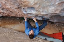 Bouldering in Hueco Tanks on 01/27/2020 with Blue Lizard Climbing and Yoga

Filename: SRM_20200127_1057500.jpg
Aperture: f/5.0
Shutter Speed: 1/250
Body: Canon EOS-1D Mark II
Lens: Canon EF 16-35mm f/2.8 L