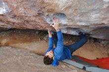 Bouldering in Hueco Tanks on 01/27/2020 with Blue Lizard Climbing and Yoga

Filename: SRM_20200127_1057510.jpg
Aperture: f/4.5
Shutter Speed: 1/250
Body: Canon EOS-1D Mark II
Lens: Canon EF 16-35mm f/2.8 L