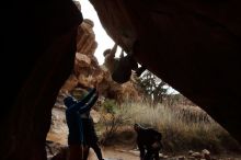 Bouldering in Hueco Tanks on 01/27/2020 with Blue Lizard Climbing and Yoga

Filename: SRM_20200127_1214450.jpg
Aperture: f/16.0
Shutter Speed: 1/250
Body: Canon EOS-1D Mark II
Lens: Canon EF 16-35mm f/2.8 L