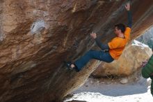 Bouldering in Hueco Tanks on 01/29/2020 with Blue Lizard Climbing and Yoga

Filename: SRM_20200129_1347440.jpg
Aperture: f/3.5
Shutter Speed: 1/400
Body: Canon EOS-1D Mark II
Lens: Canon EF 50mm f/1.8 II