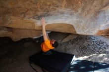 Bouldering in Hueco Tanks on 01/29/2020 with Blue Lizard Climbing and Yoga

Filename: SRM_20200129_1555260.jpg
Aperture: f/5.0
Shutter Speed: 1/250
Body: Canon EOS-1D Mark II
Lens: Canon EF 16-35mm f/2.8 L