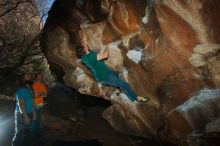 Bouldering in Hueco Tanks on 01/29/2020 with Blue Lizard Climbing and Yoga

Filename: SRM_20200129_1607460.jpg
Aperture: f/8.0
Shutter Speed: 1/250
Body: Canon EOS-1D Mark II
Lens: Canon EF 16-35mm f/2.8 L