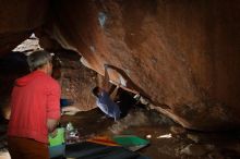 Bouldering in Hueco Tanks on 02/01/2020 with Blue Lizard Climbing and Yoga

Filename: SRM_20200201_1402120.jpg
Aperture: f/8.0
Shutter Speed: 1/250
Body: Canon EOS-1D Mark II
Lens: Canon EF 16-35mm f/2.8 L