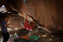 Bouldering in Hueco Tanks on 02/01/2020 with Blue Lizard Climbing and Yoga

Filename: SRM_20200201_1402420.jpg
Aperture: f/8.0
Shutter Speed: 1/250
Body: Canon EOS-1D Mark II
Lens: Canon EF 16-35mm f/2.8 L