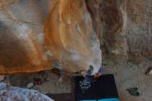 Bouldering in Hueco Tanks on 02/01/2020 with Blue Lizard Climbing and Yoga

Filename: SRM_20200201_1437310.jpg
Aperture: f/4.0
Shutter Speed: 1/250
Body: Canon EOS-1D Mark II
Lens: Canon EF 16-35mm f/2.8 L