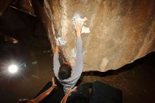 Bouldering in Hueco Tanks on 02/01/2020 with Blue Lizard Climbing and Yoga

Filename: SRM_20200201_1528280.jpg
Aperture: f/8.0
Shutter Speed: 1/250
Body: Canon EOS-1D Mark II
Lens: Canon EF 16-35mm f/2.8 L