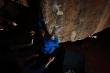 Bouldering in Hueco Tanks on 02/01/2020 with Blue Lizard Climbing and Yoga

Filename: SRM_20200201_1551560.jpg
Aperture: f/8.0
Shutter Speed: 1/250
Body: Canon EOS-1D Mark II
Lens: Canon EF 16-35mm f/2.8 L