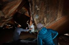 Bouldering in Hueco Tanks on 02/01/2020 with Blue Lizard Climbing and Yoga

Filename: SRM_20200201_1559580.jpg
Aperture: f/8.0
Shutter Speed: 1/250
Body: Canon EOS-1D Mark II
Lens: Canon EF 16-35mm f/2.8 L