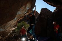 Bouldering in Hueco Tanks on 02/08/2020 with Blue Lizard Climbing and Yoga

Filename: SRM_20200208_1210500.jpg
Aperture: f/8.0
Shutter Speed: 1/250
Body: Canon EOS-1D Mark II
Lens: Canon EF 16-35mm f/2.8 L