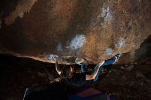 Bouldering in Hueco Tanks on 02/08/2020 with Blue Lizard Climbing and Yoga

Filename: SRM_20200208_1424360.jpg
Aperture: f/5.6
Shutter Speed: 1/250
Body: Canon EOS-1D Mark II
Lens: Canon EF 16-35mm f/2.8 L