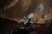 Bouldering in Hueco Tanks on 02/08/2020 with Blue Lizard Climbing and Yoga

Filename: SRM_20200208_1426110.jpg
Aperture: f/5.6
Shutter Speed: 1/250
Body: Canon EOS-1D Mark II
Lens: Canon EF 16-35mm f/2.8 L