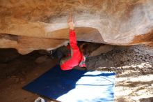 Bouldering in Hueco Tanks on 02/08/2020 with Blue Lizard Climbing and Yoga

Filename: SRM_20200208_1635440.jpg
Aperture: f/2.8
Shutter Speed: 1/250
Body: Canon EOS-1D Mark II
Lens: Canon EF 16-35mm f/2.8 L