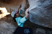 Bouldering in Hueco Tanks on 02/08/2020 with Blue Lizard Climbing and Yoga

Filename: SRM_20200208_1812271.jpg
Aperture: f/4.5
Shutter Speed: 1/250
Body: Canon EOS-1D Mark II
Lens: Canon EF 16-35mm f/2.8 L