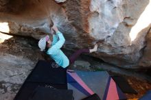 Bouldering in Hueco Tanks on 02/08/2020 with Blue Lizard Climbing and Yoga

Filename: SRM_20200208_1812360.jpg
Aperture: f/4.5
Shutter Speed: 1/250
Body: Canon EOS-1D Mark II
Lens: Canon EF 16-35mm f/2.8 L