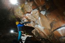 Bouldering in Hueco Tanks on 01/06/2020 with Blue Lizard Climbing and Yoga

Filename: SRM_20200106_1158100.jpg
Aperture: f/8.0
Shutter Speed: 1/250
Body: Canon EOS-1D Mark II
Lens: Canon EF 16-35mm f/2.8 L