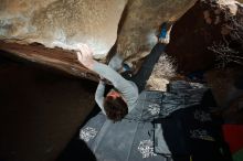 Bouldering in Hueco Tanks on 02/16/2020 with Blue Lizard Climbing and Yoga

Filename: SRM_20200216_1350230.jpg
Aperture: f/8.0
Shutter Speed: 1/250
Body: Canon EOS-1D Mark II
Lens: Canon EF 16-35mm f/2.8 L